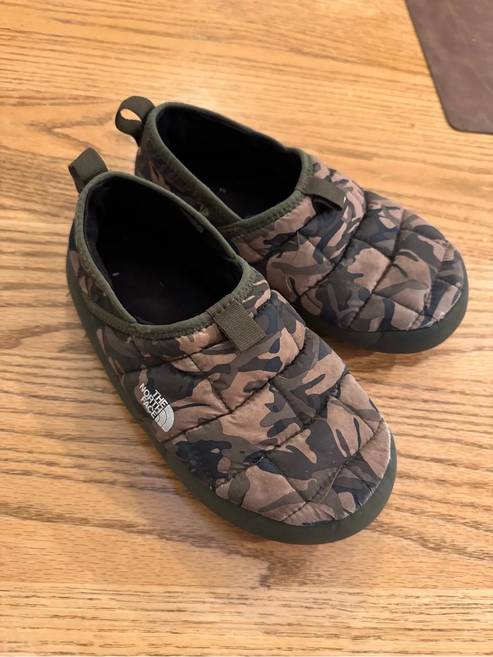 The North Face quilted camo